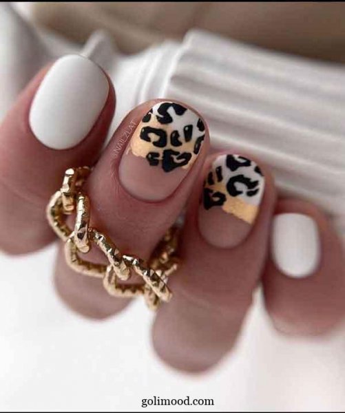  طرح ناخن پلنگی شیک