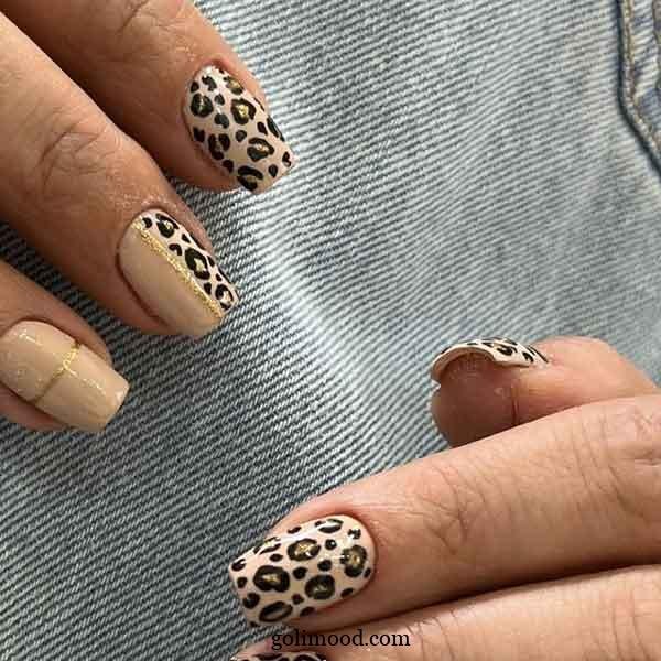  طرح ناخن پلنگی شیک