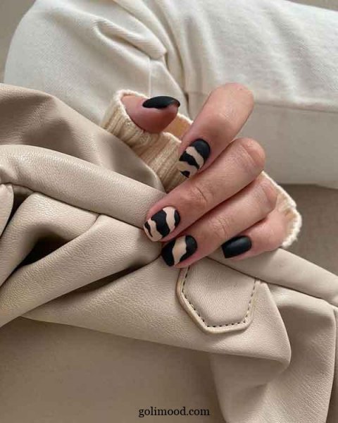  طرح ناخن پلنگی شیک