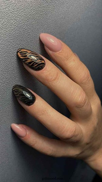  طرح ناخن پلنگی شیک