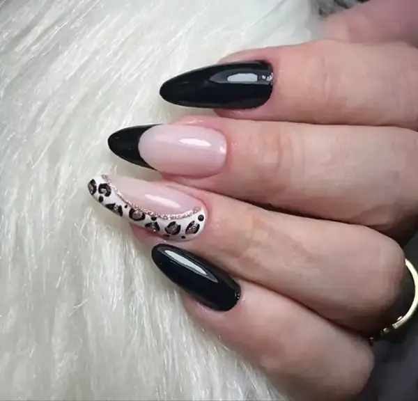  طرح ناخن پلنگی صورتی