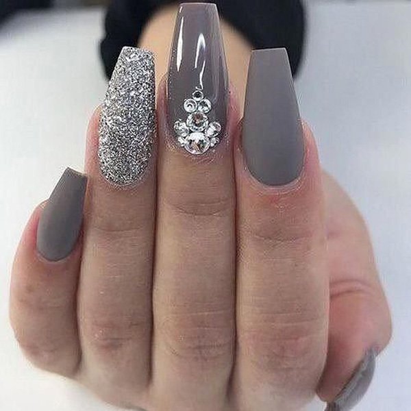  طرح ناخن پلنگی طوسی