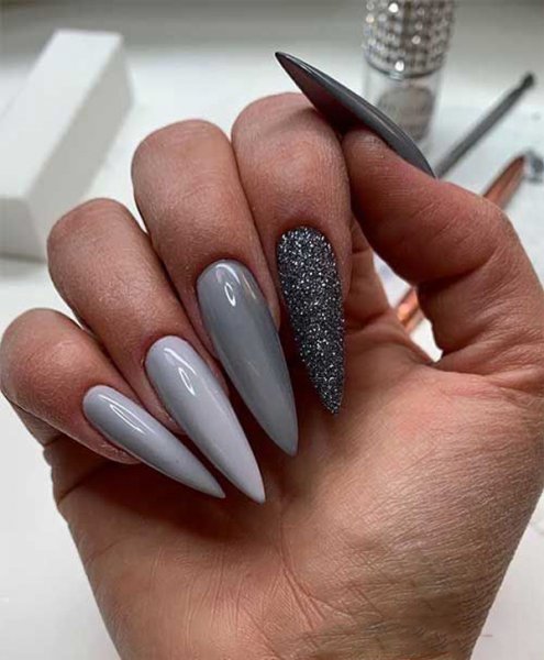  طرح ناخن پلنگی طوسی