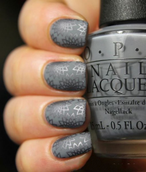  طرح ناخن پلنگی طوسی