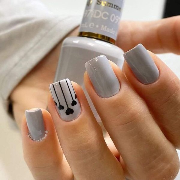  طرح ناخن پلنگی طوسی