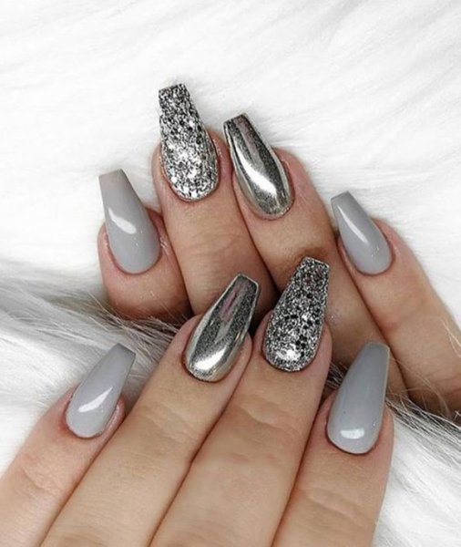  طرح ناخن پلنگی طوسی