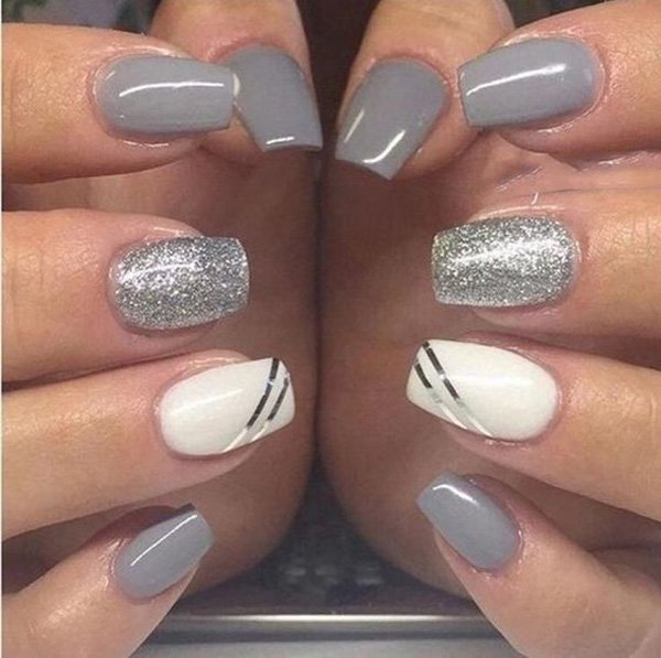  طرح ناخن پلنگی طوسی