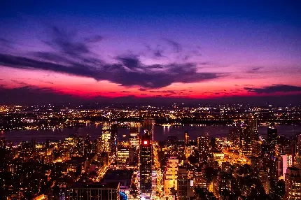 والپیپر شهر در شب