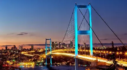  عکس شهر در شب با کیفیت