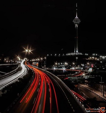 عکس شهر در شب تهران