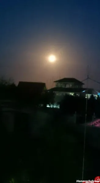عکس ماه در شب واقعی از نزدیک