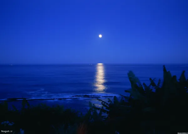 عکس ماه در شب واقعی از نزدیک