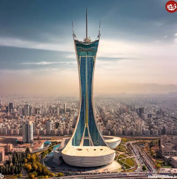  عکس برج میلاد تهران در روز