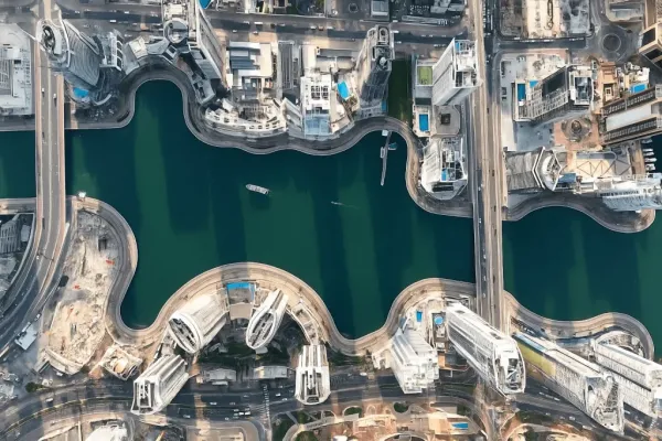  عکس دبی از بالا