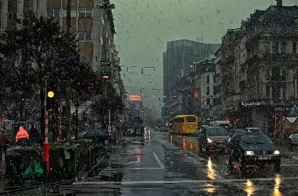  عکس باران در شب