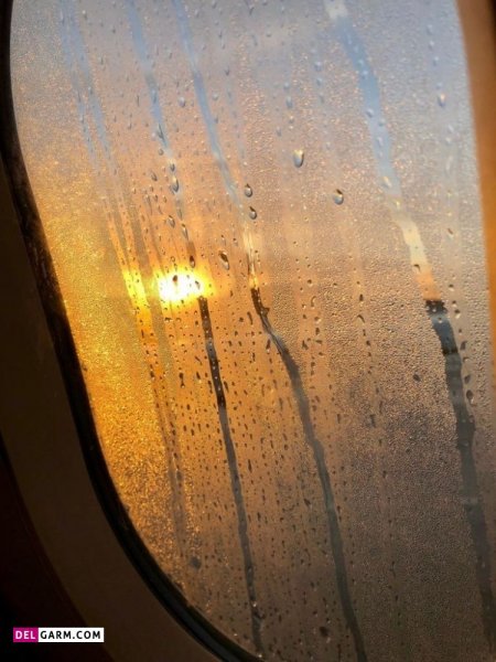  عکس باران پشت شیشه