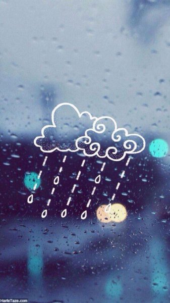  عکس باران پشت شیشه ماشین