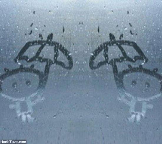  عکس باران پشت شیشه ماشین