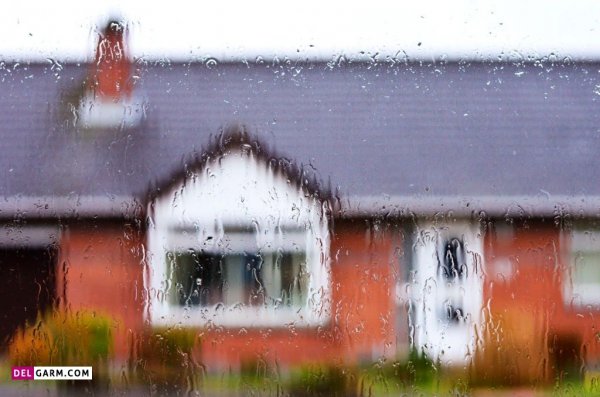  عکس قطرات باران روی شیشه