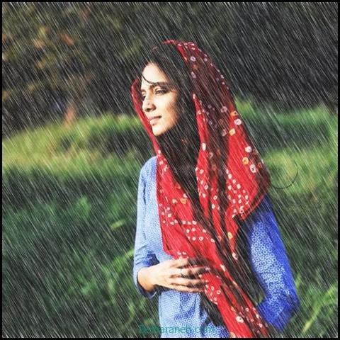 عکس دختر در باران برای پروفایل