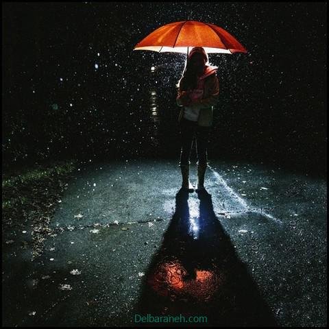  عکس دختر در باران برای پروفایل