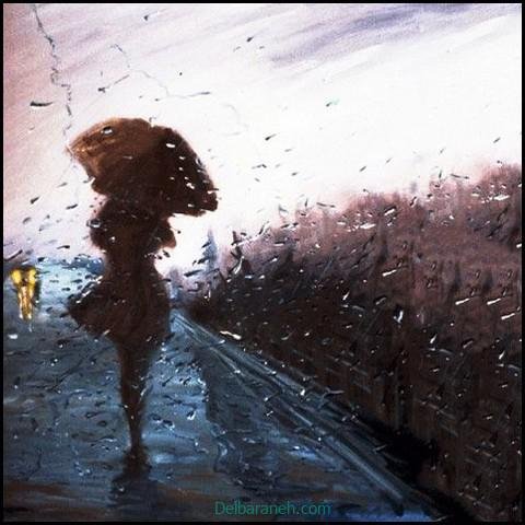  عکس دختر در باران برای پروفایل