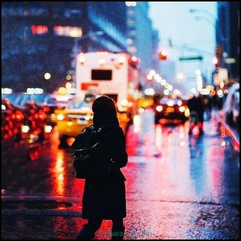  عکس دختر در باران برای پروفایل