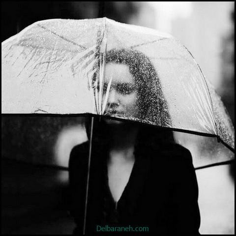  عکس دختر در باران برای پروفایل
