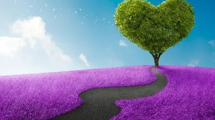 عکس درخت تنها و غمگین