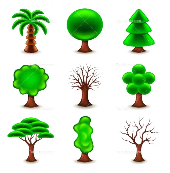  عکس درخت نقاشی