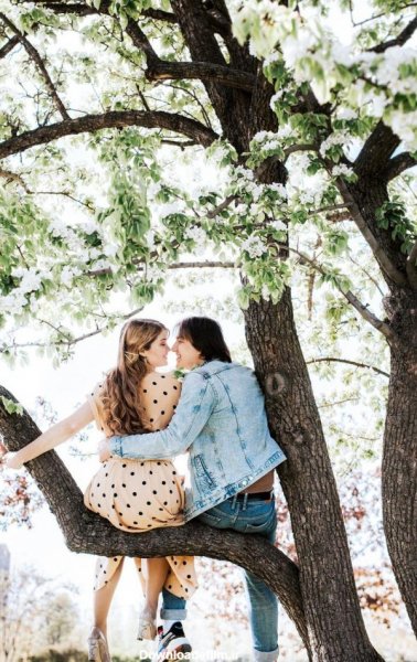  عکس عاشقانه بهاری دونفره