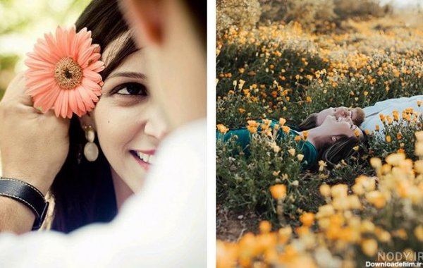  عکس عاشقانه بهاری دونفره