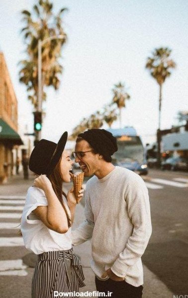  عکس عاشقانه بهاری دونفره