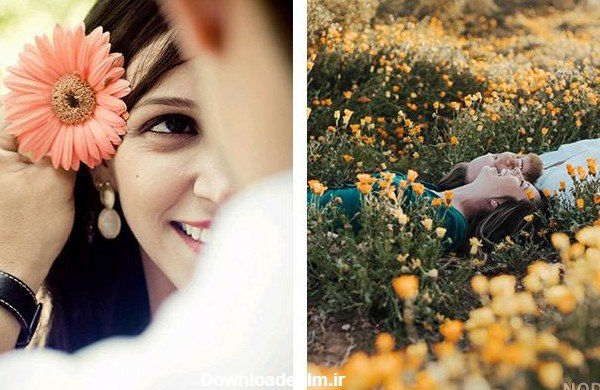  عکس عاشقانه بهاری دونفره