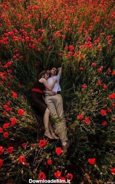  عکس عاشقانه بهاری دونفره
