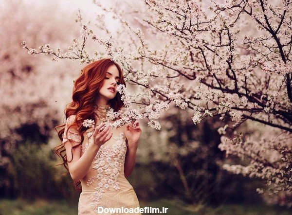  عکس دختر بهاری از پشت سر