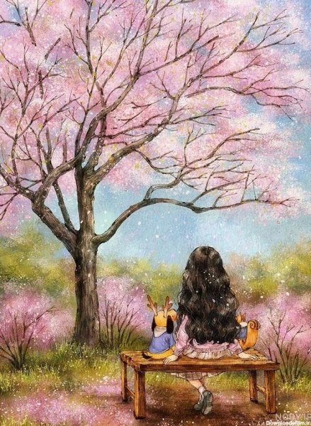  عکس بهاری دخترانه فانتزی