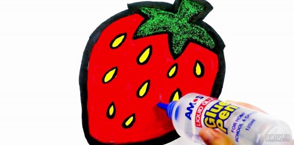  عکس توت فرنگی نقاشی