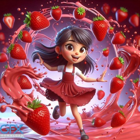  عکس توت فرنگی عروسکی