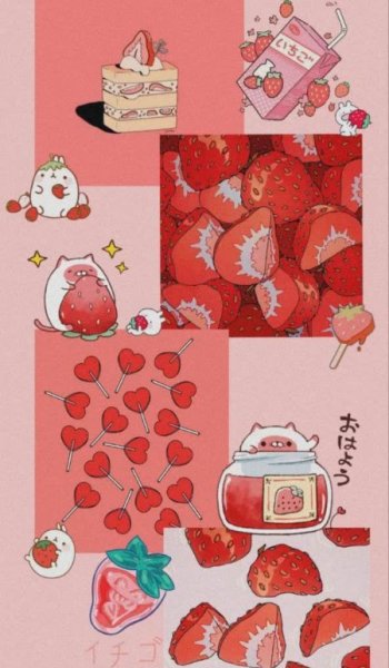  عکس توت فرنگی کارتونی