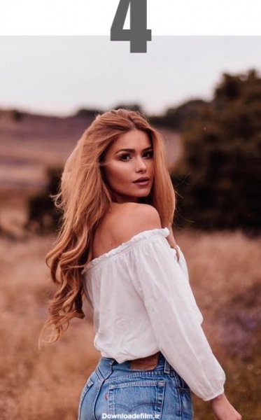  ژست عکاسی دخترانه ایستاده