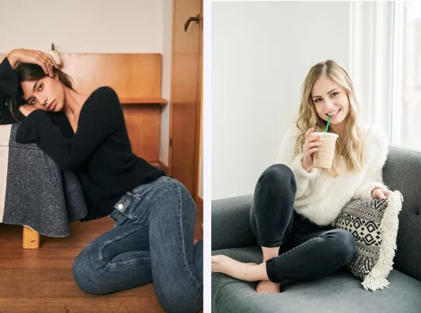  ژست عکاسی دخترانه ایستاده در خانه