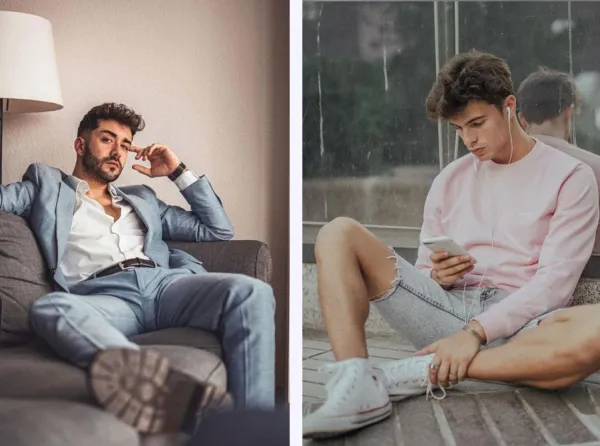  ژست عکاسی دخترانه ایستاده در خانه