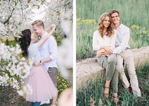  ژست عکاسی در طبیعت بهار