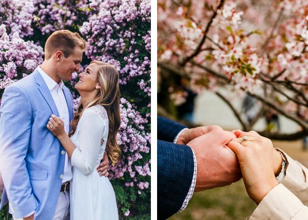  ژست عکاسی در طبیعت بهار