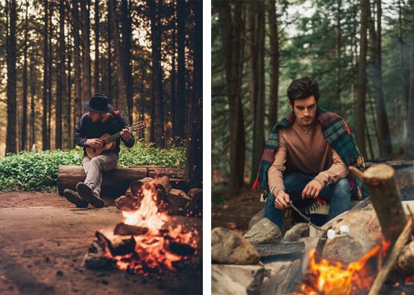  ژست عکاسی در طبیعت بهار