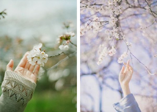  ژست عکاسی در طبیعت بهار