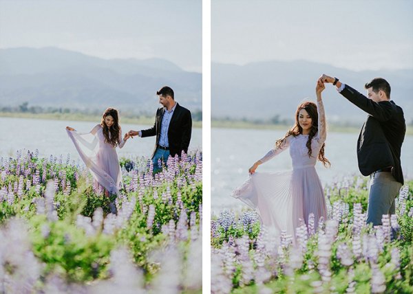  ژست عکاسی در طبیعت بهار