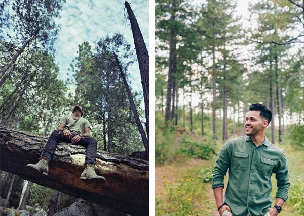  ژست عکاسی در طبیعت بهار