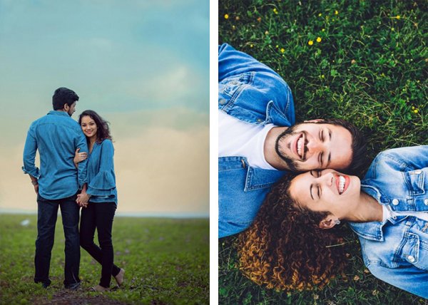  ژست عکاسی در طبیعت بهار